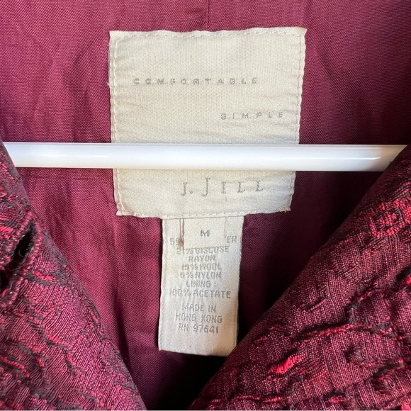 Vintage J.Jill Button Down Jacket - Size M - Floral Fall Whimisgoth - Picture 2 of 4